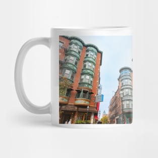 Traditional and historic brick architecture of North Square district of Boston Mug